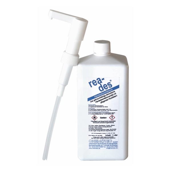 Pumpe Desinfektionsmittel Hände 1000 ml Flasche ohne Pumpe Corona Virus Krise