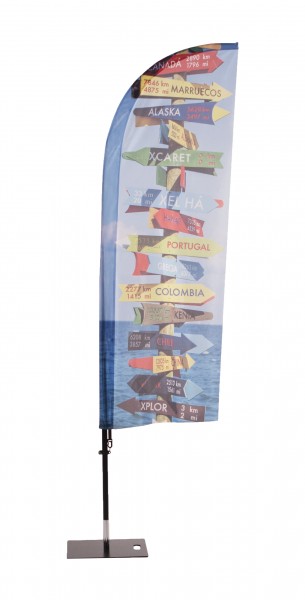 Beachflag Fiberglas mobil I