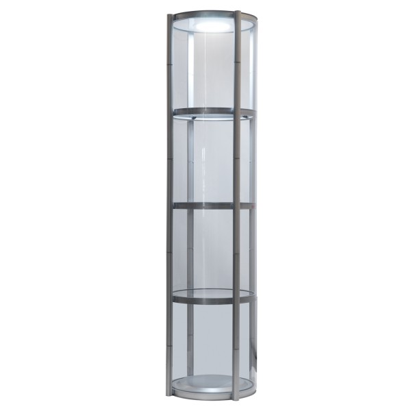 Bodenvitrine mobil | Säule 2000 LED