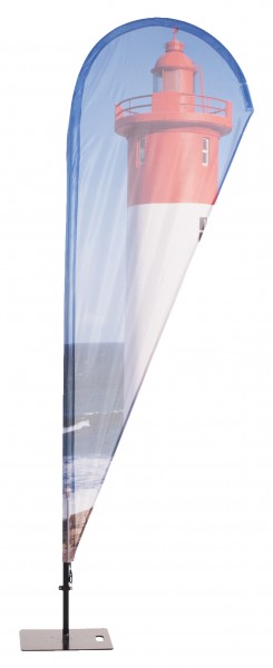 Beachflag Aluminium mobil II