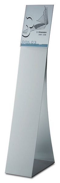 Bodenaufsteller NEW AGE in Trapezform