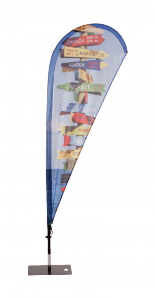 Beachflag Fiberglas mobil II