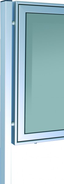 Ständer zum Aufdübeln 80x40 für Schaukästen