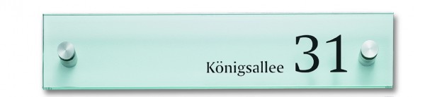 Infotafel / Wegweiser CRISTALLO klar | 1 Scheibe