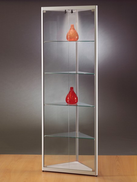 Bodenvitrine 24 3eckig beleuchtet Decke
