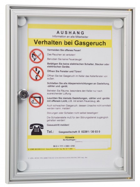 Schaukasten 22 Drehtür mit Rahmen