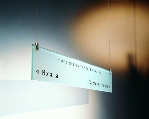 Deckenschild / Deckenabhänger CRISTALLO